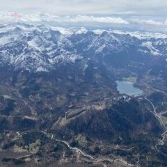 Flugwegposition um 11:16:01: Aufgenommen in der Nähe von Gemeinde Grünau im Almtal, 4645, Österreich in 2418 Meter